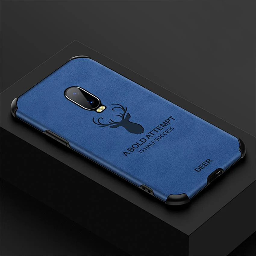 OnePlus 6T Shockproof Deer Leather Texture Case - Image 5