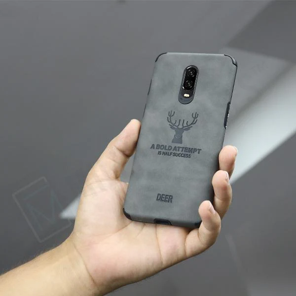OnePlus 6T Shockproof Deer Leather Texture Case - Image 8