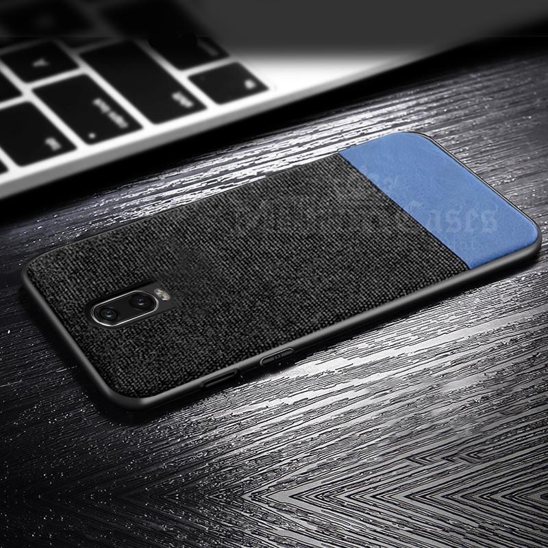 OnePlus 6T Two-tone Leather Textured Matte Case - Image 2