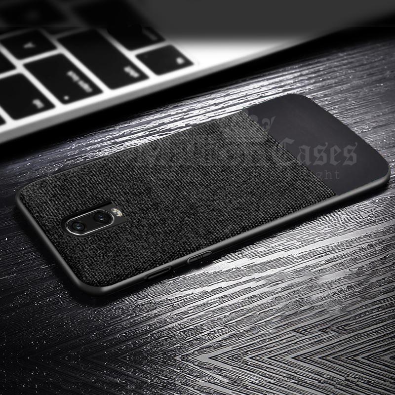 OnePlus 6T Two-tone Leather Textured Matte Case - Image 3