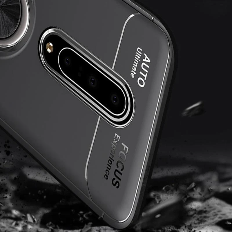 OnePlus 7/7 Pro Metallic Finger Ring Holder Matte Case - Image 3