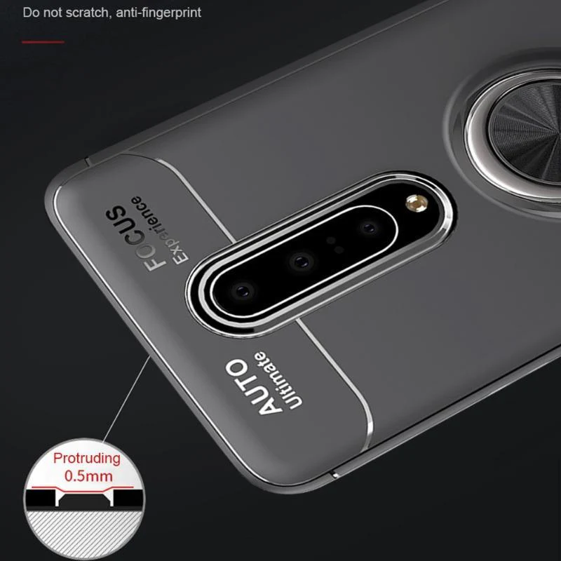 OnePlus 7/7 Pro Metallic Finger Ring Holder Matte Case - Image 4