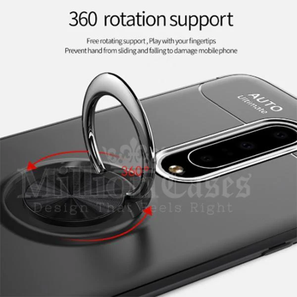OnePlus 7/7 Pro Metallic Finger Ring Holder Matte Case - Image 8