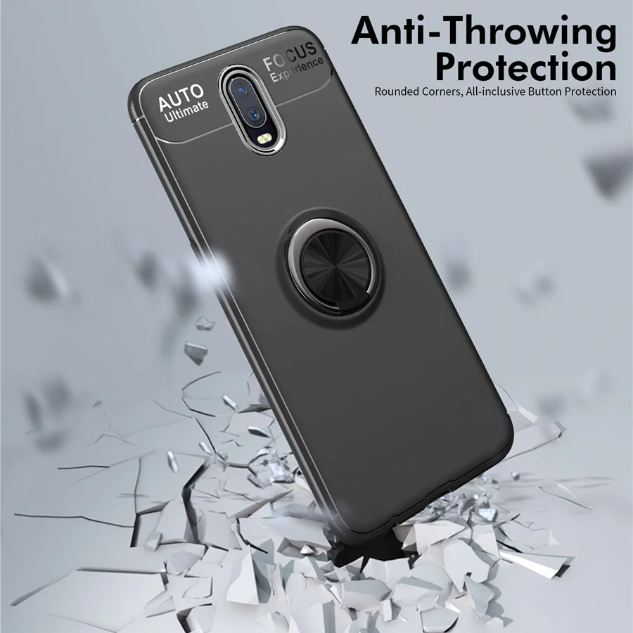 OnePlus 7 Metallic Finger Ring Holder Matte Case - Image 8