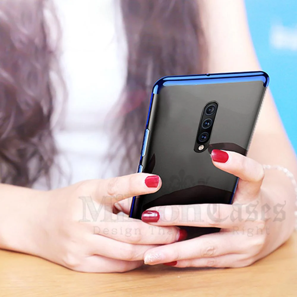 OnePlus 7 Pro Electroplating Silicone Transparent Glitter Case - Image 4