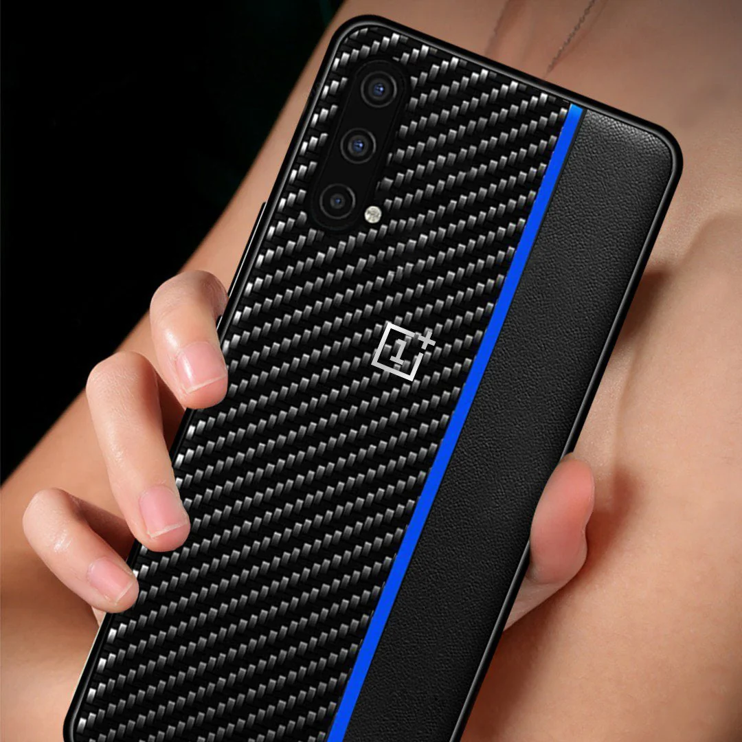 Frosted Carbon Fiber PU Leather Protective Case - OnePlus - Image 3