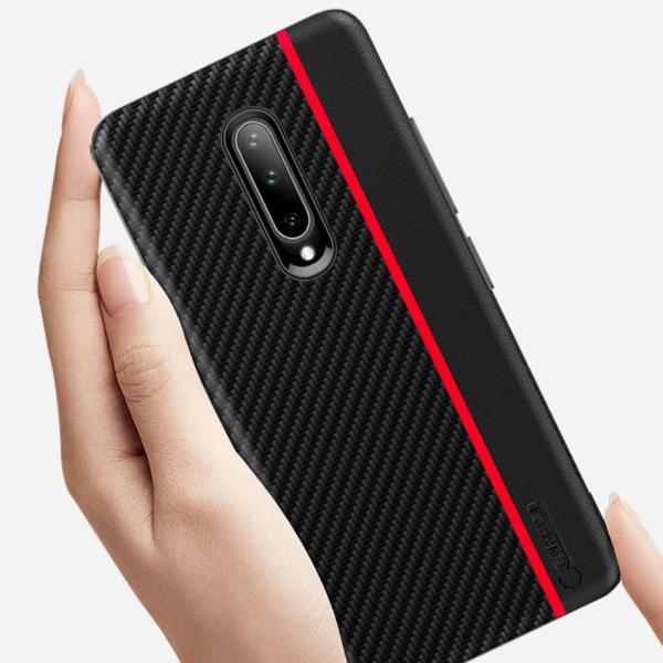 Frosted Carbon Fiber PU Leather Protective Case - OnePlus - Image 5