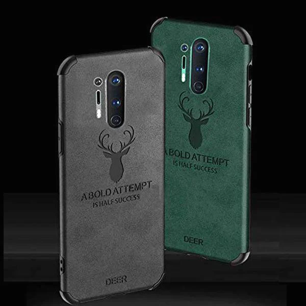 OnePlus 8 Pro Shockproof Deer Leather Texture Case - Image 7