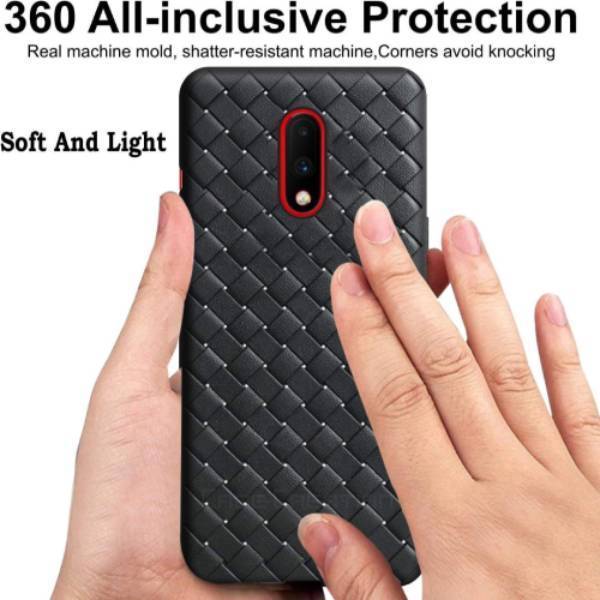 OnePlus 7 Ultra-thin Grid Weaving Case - Image 12