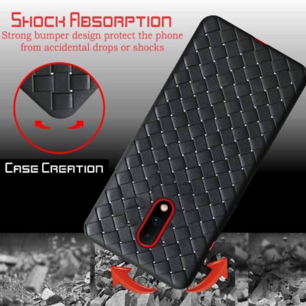 OnePlus 7 Ultra-thin Grid Weaving Case - Image 3