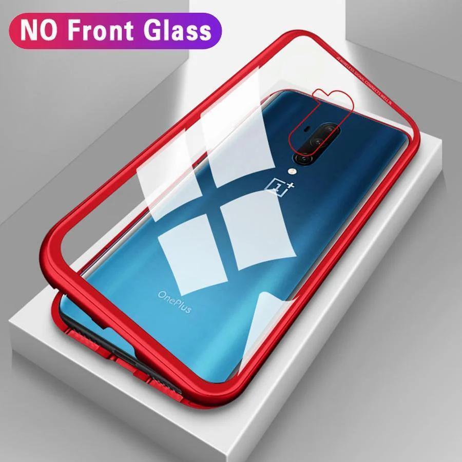 OnePlus 7T (2 in 1 Combo) Electronic Auto-Fit Magnetic Glass Case + Tempered Glass - Image 3