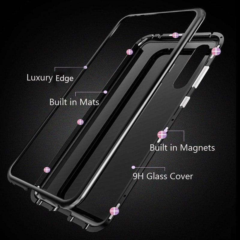 OnePlus 7T (2 in 1 Combo) Electronic Auto-Fit Magnetic Glass Case + Tempered Glass - Image 7