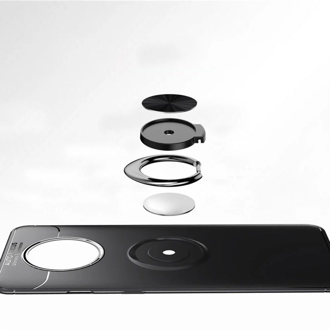 OnePlus 7T (2 in 1 Combo) Ring Holder Case + Lens Guard - Image 8
