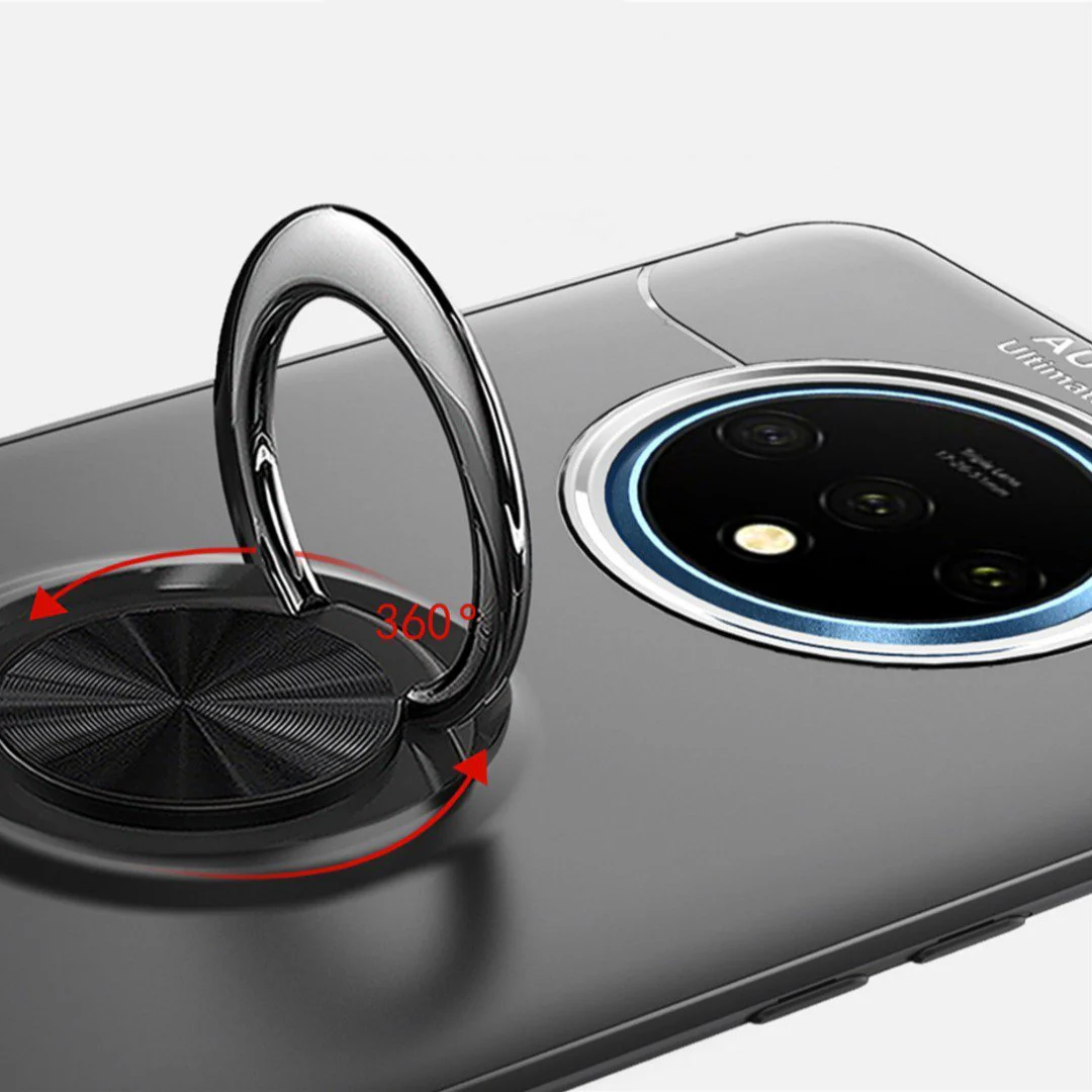 OnePlus 7T Metallic Finger Ring Holder Matte Case - Image 5