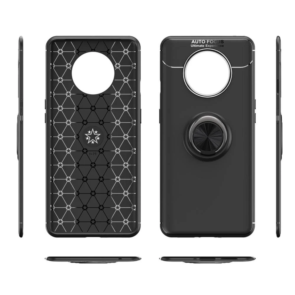 OnePlus 7T  (2 in 1 Combo) Metallic Ring Case + Earphones - Image 10