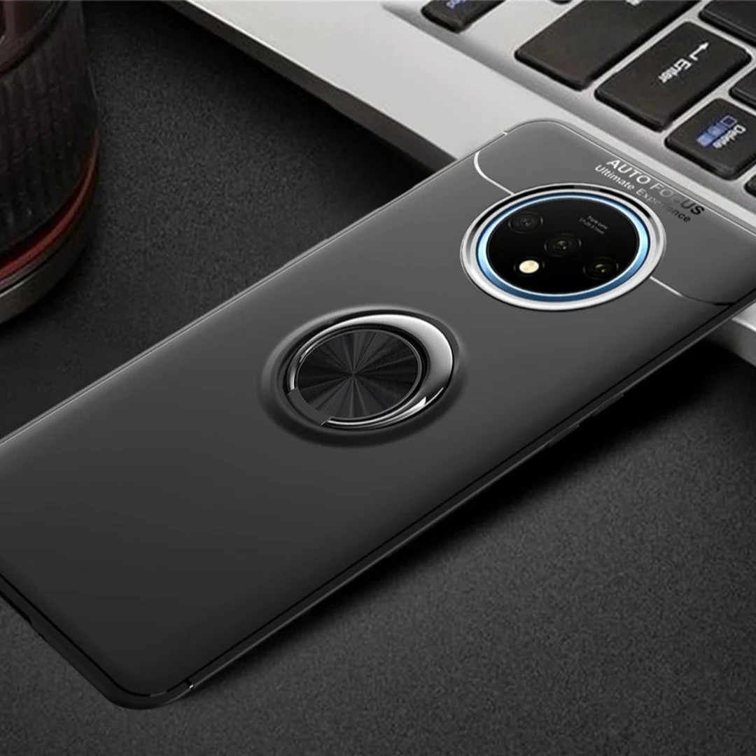 OnePlus 7T  (2 in 1 Combo) Metallic Ring Case + Earphones - Image 2
