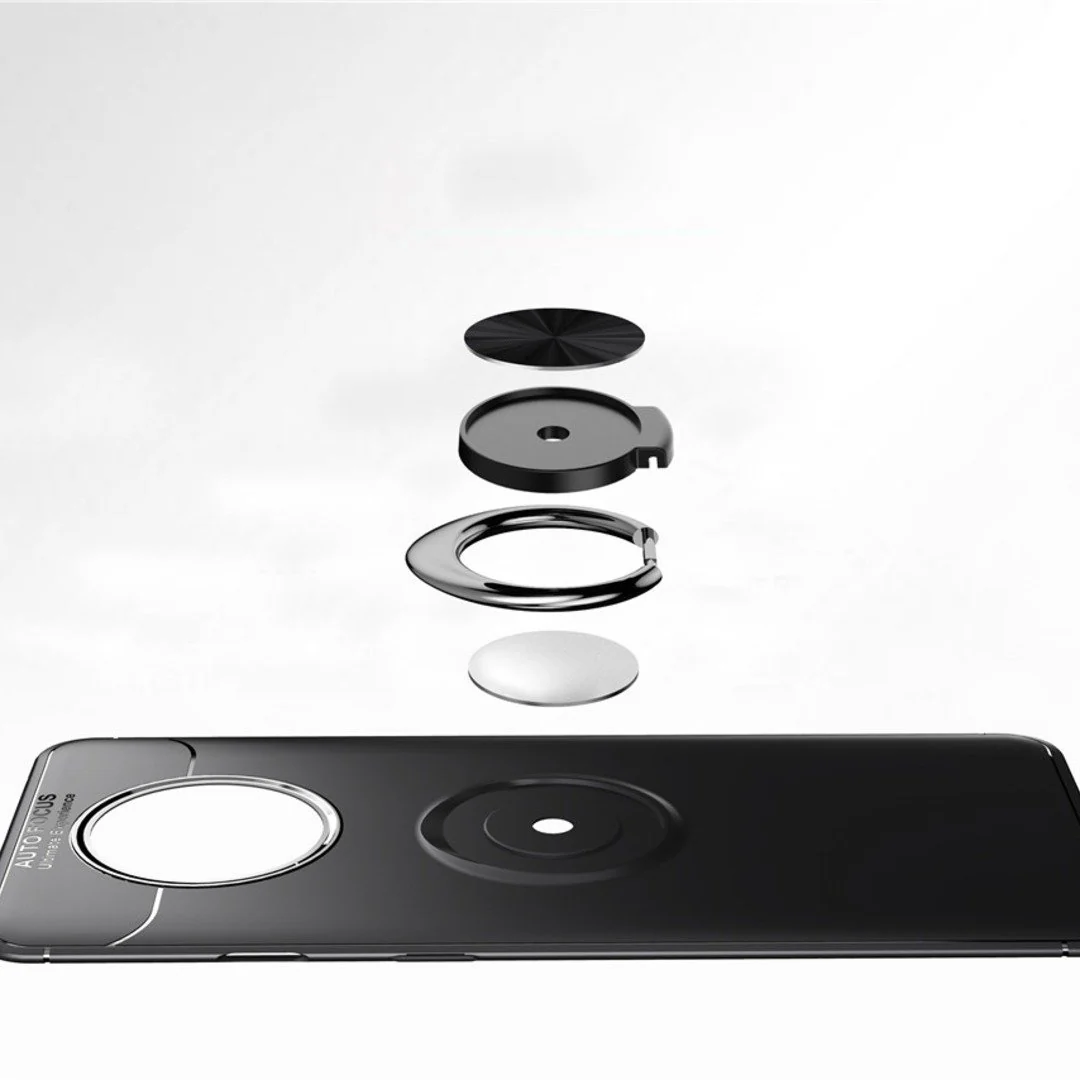 OnePlus 7T  (2 in 1 Combo) Metallic Ring Case + Earphones - Image 7