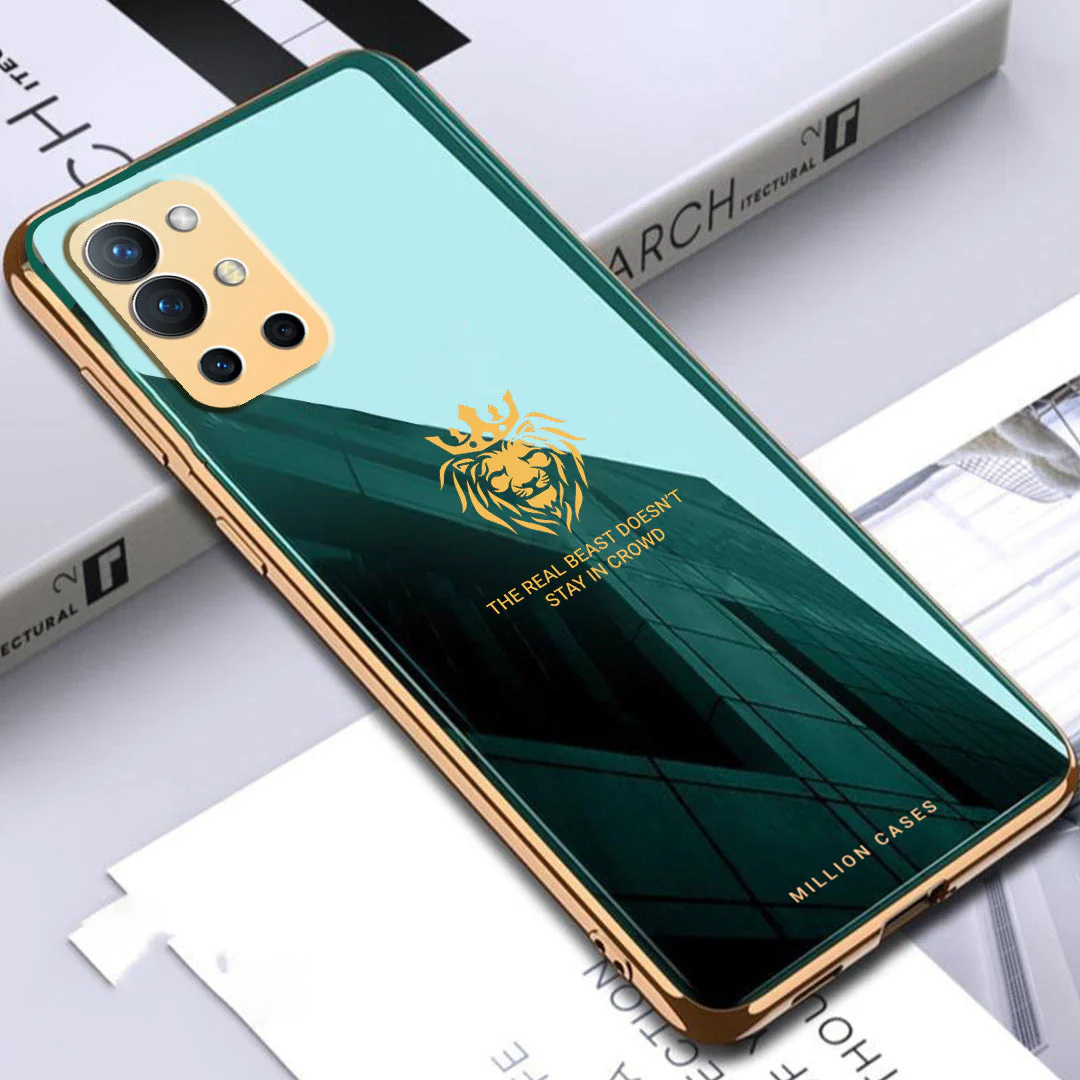 OnePlus 8 Series Lion Pattern Electroplating Glass Case - Image 6