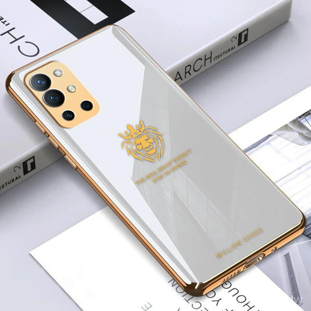 OnePlus 8 Series Lion Pattern Electroplating Glass Case - Image 7