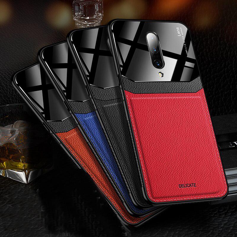 OnePlus 8 Sleek Slim Leather Glass Case - Image 10