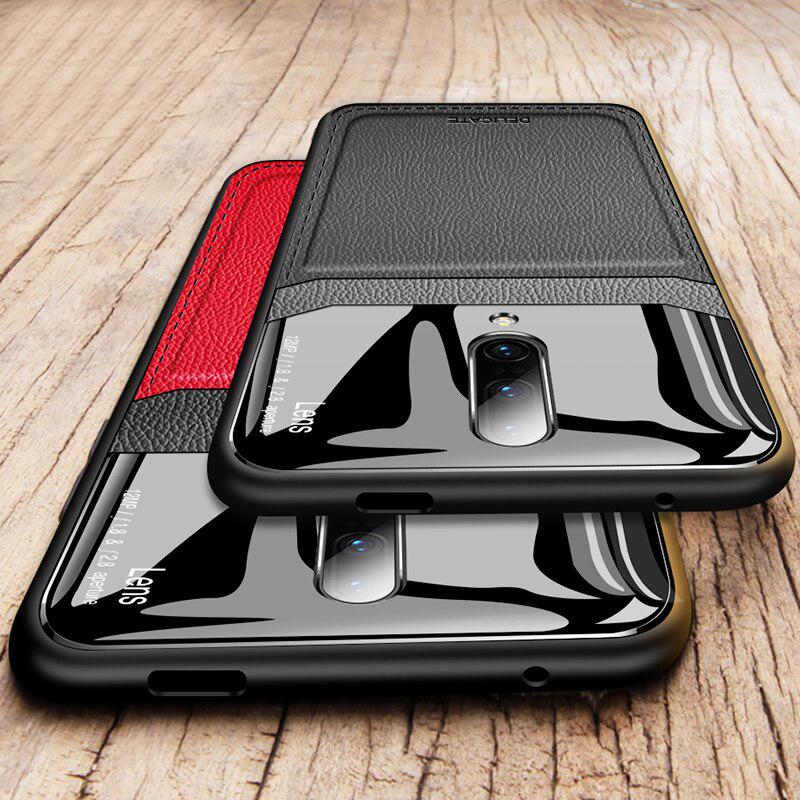 OnePlus 8 Sleek Slim Leather Glass Case - Image 2