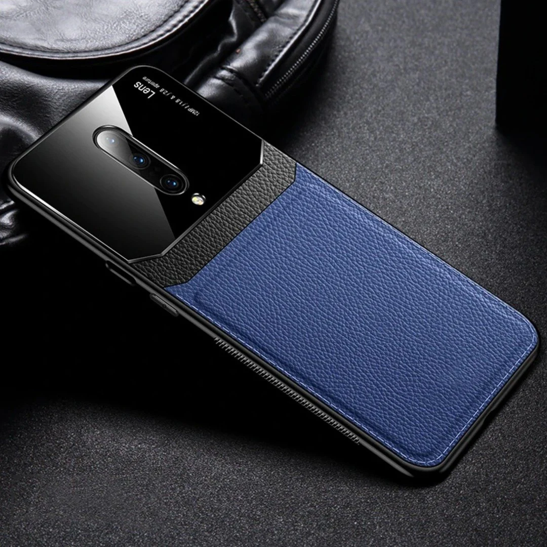 OnePlus 8 Sleek Slim Leather Glass Case - Image 5