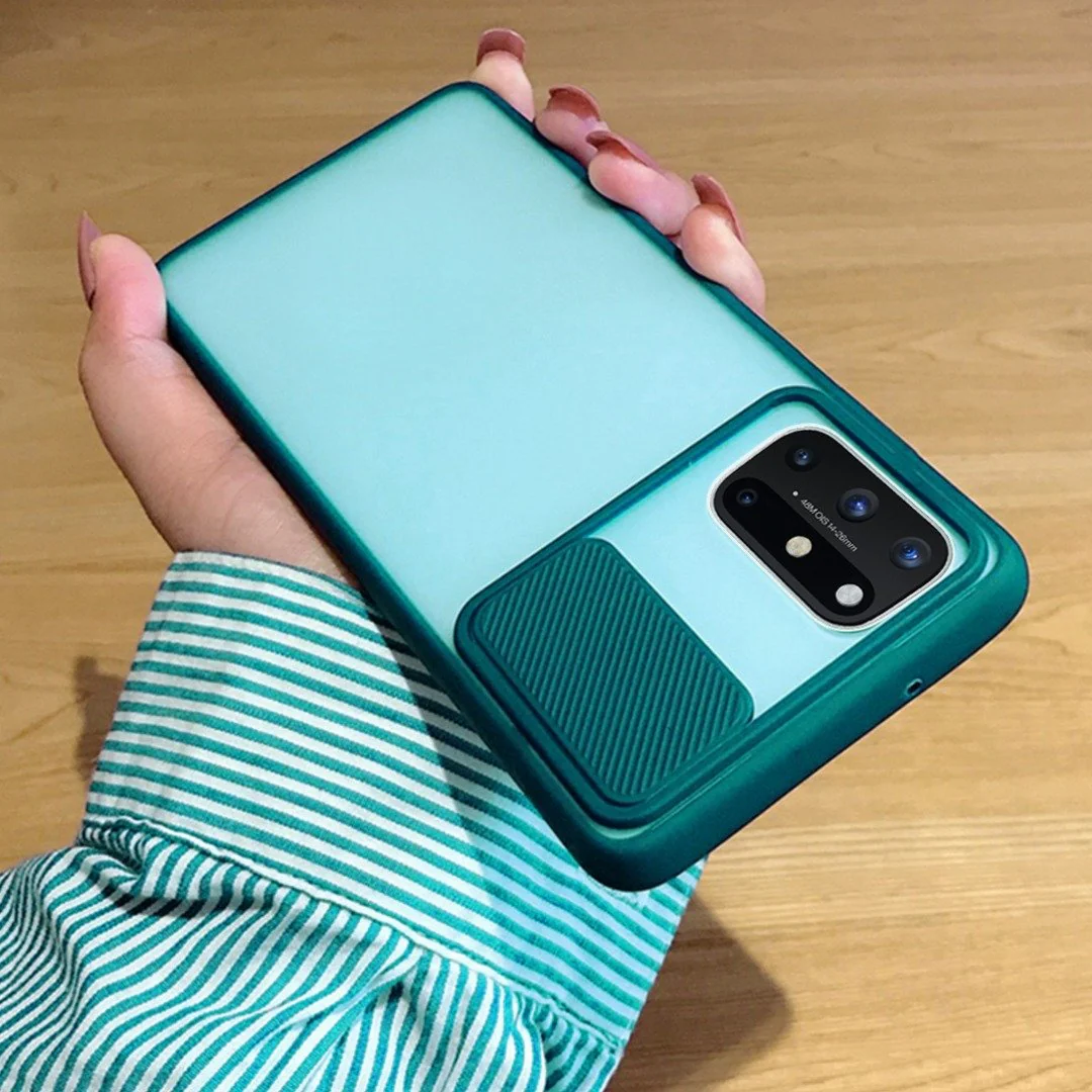 OnePlus 8T Camera Lens Slide Protection Matte Case - Image 3
