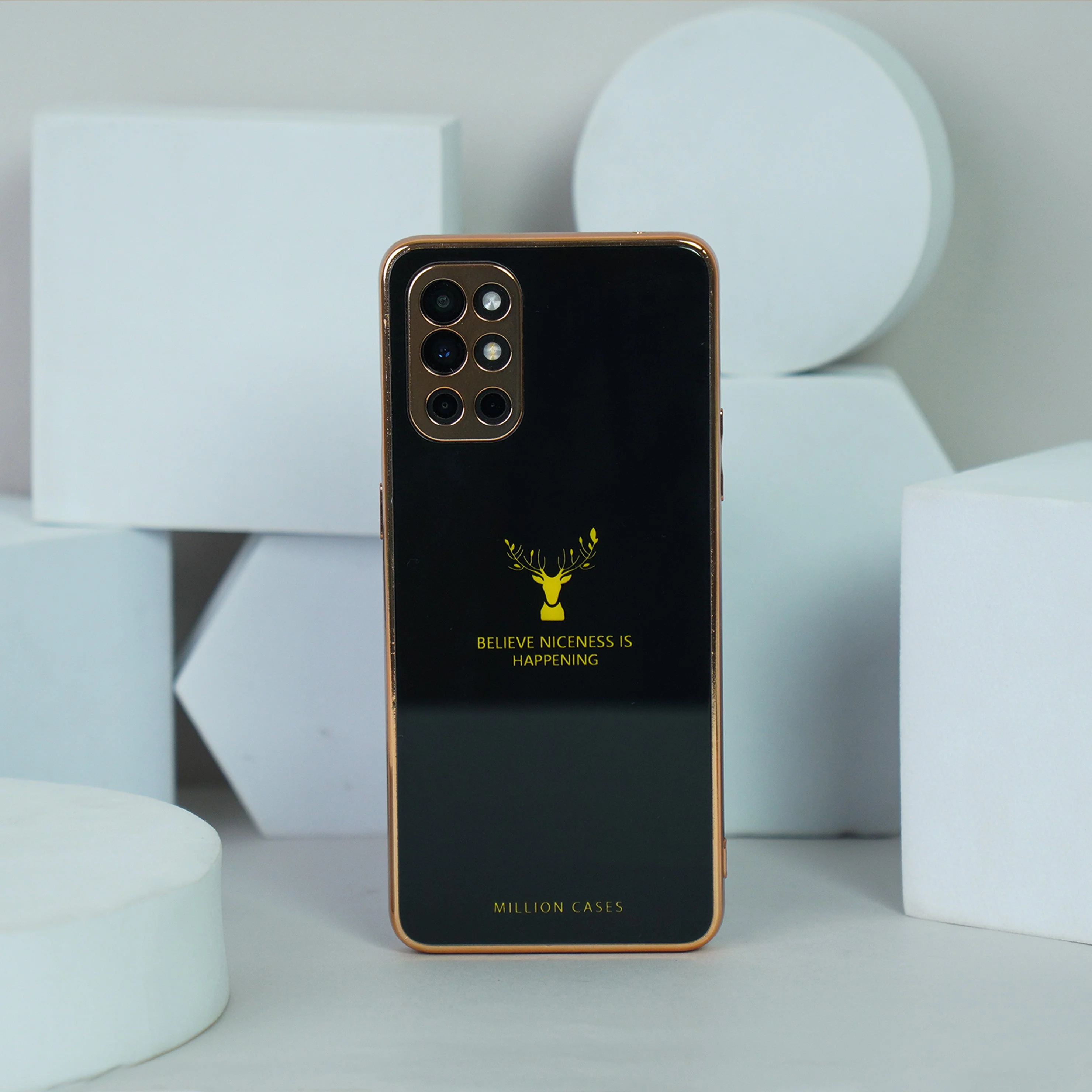 OnePlus 8T  Electroplating Reindeer Pattern Glass Case - Image 7
