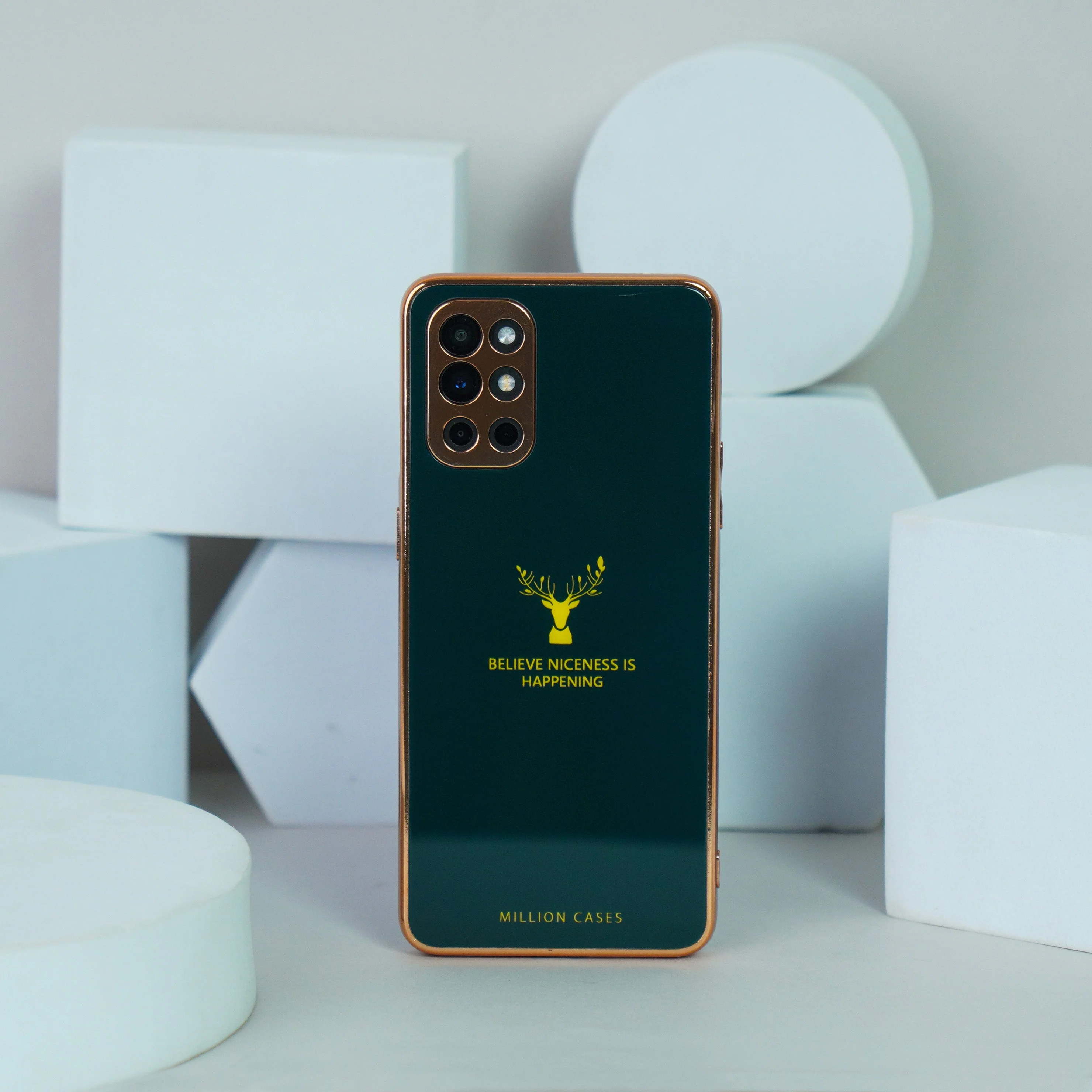 OnePlus 8T  Electroplating Reindeer Pattern Glass Case - Image 8