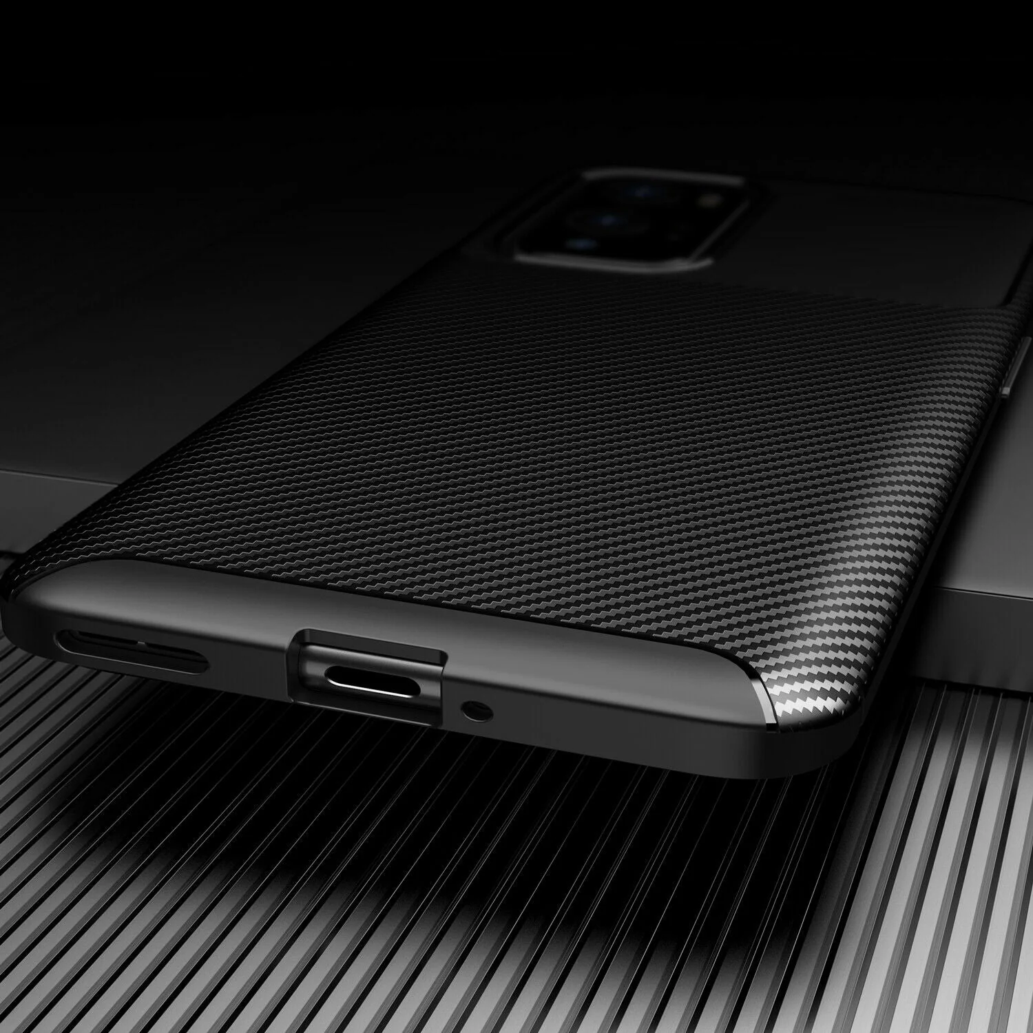 OnePlus Series Frosted Carbon Fiber Shockproof Soft Case - Image 4