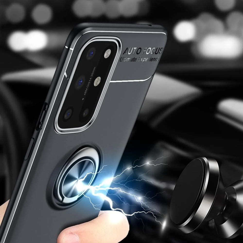 OnePlus 9 Metallic Finger Ring Holder Matte Case - Image 4