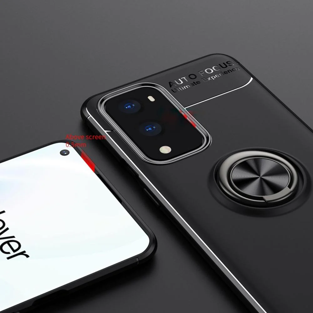 OnePlus 9 Pro (3 in 1 Combo) Ring Holder Case + Tempered Glass + Lens Guard - Image 3