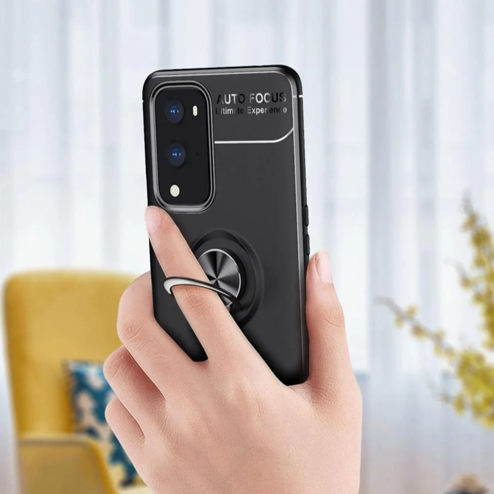 OnePlus 9 Pro Metallic Finger Ring Holder Matte Case - Image 6