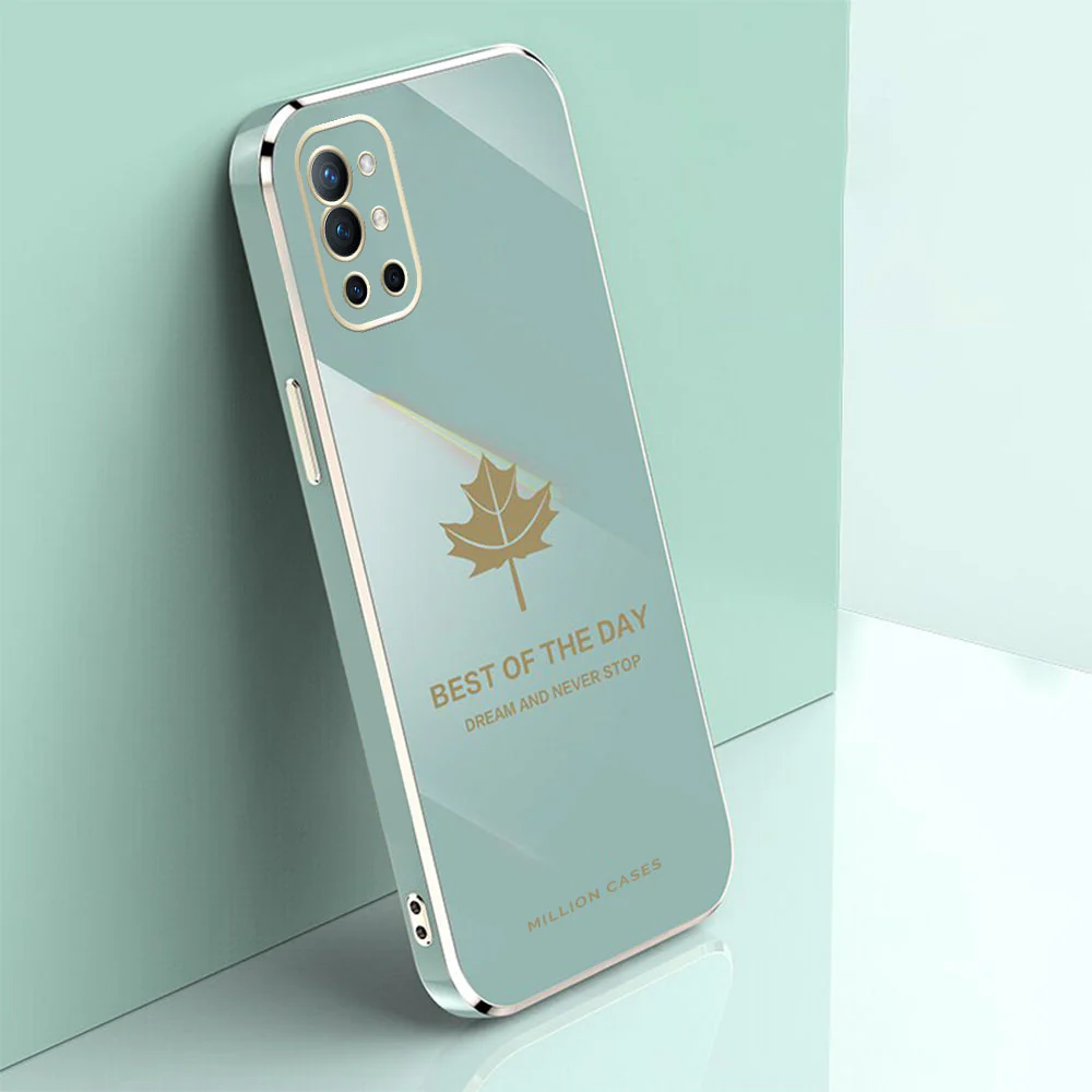 OnePlus 9R Electroplating Mapple Leaf Soft Case - Image 5