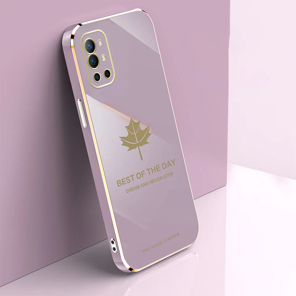OnePlus 9R Electroplating Mapple Leaf Soft Case - Image 6