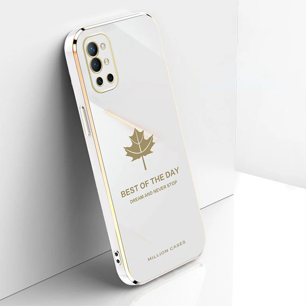 OnePlus 9R Electroplating Mapple Leaf Soft Case - Image 7
