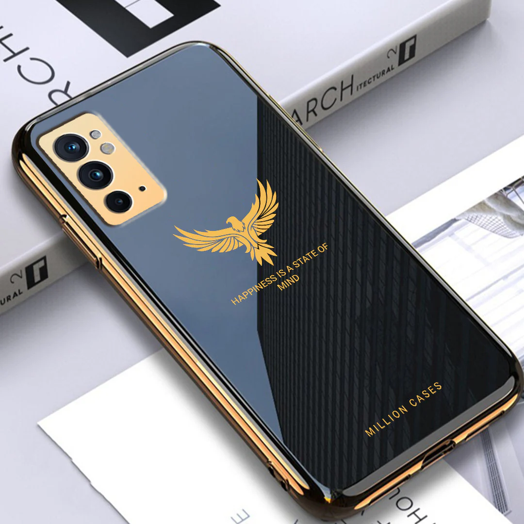 OnePlus 9RT (2 in 1 Combo) Eagle Pattern Glass Case + Lens Guard - Image 2