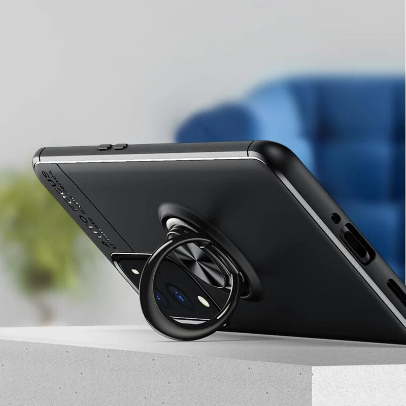 OnePlus 9RT Metallic Finger Ring Holder Matte Case - Image 4