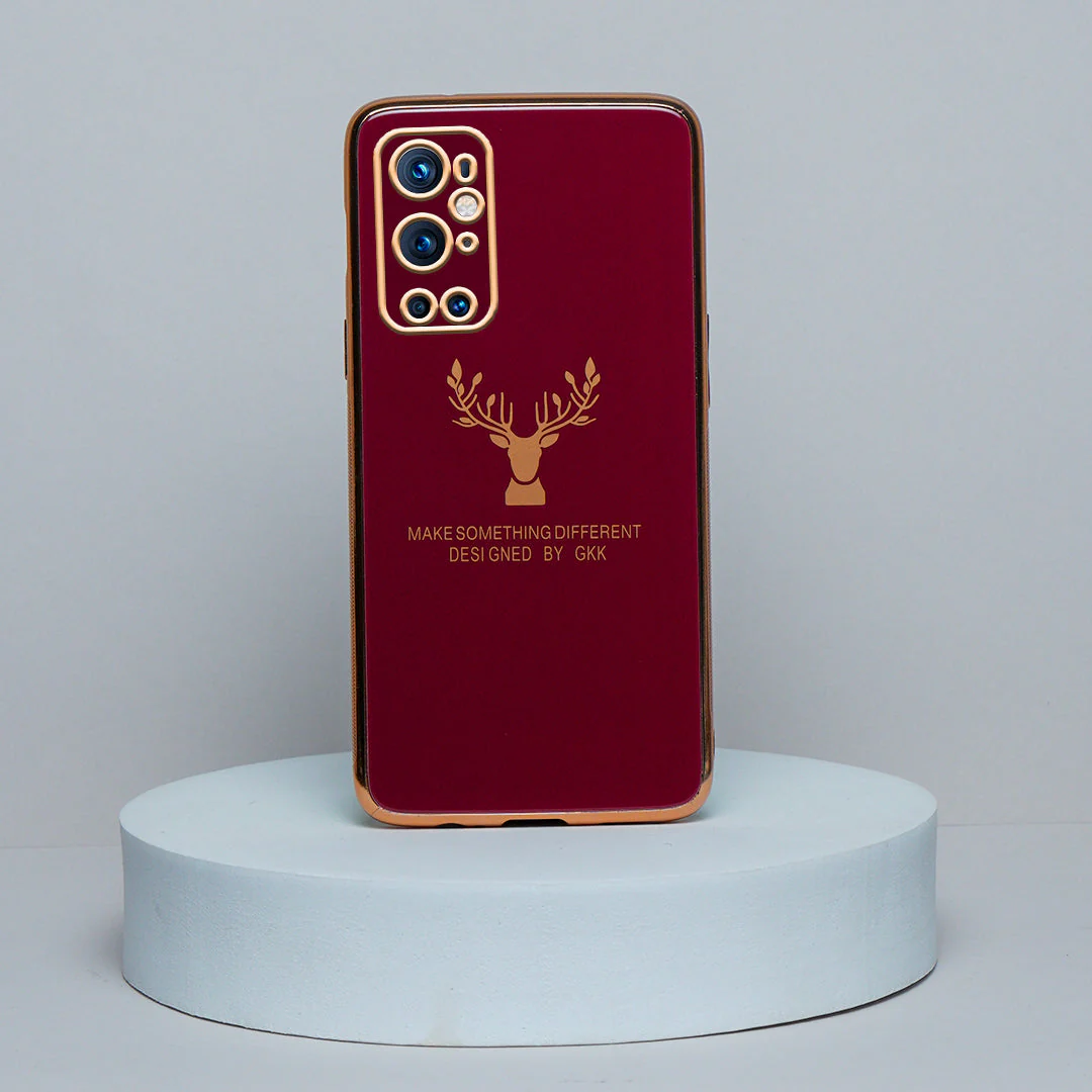 OnePlus 9 Pro Electroplating Reindeer Pattern Glass Case - Image 4