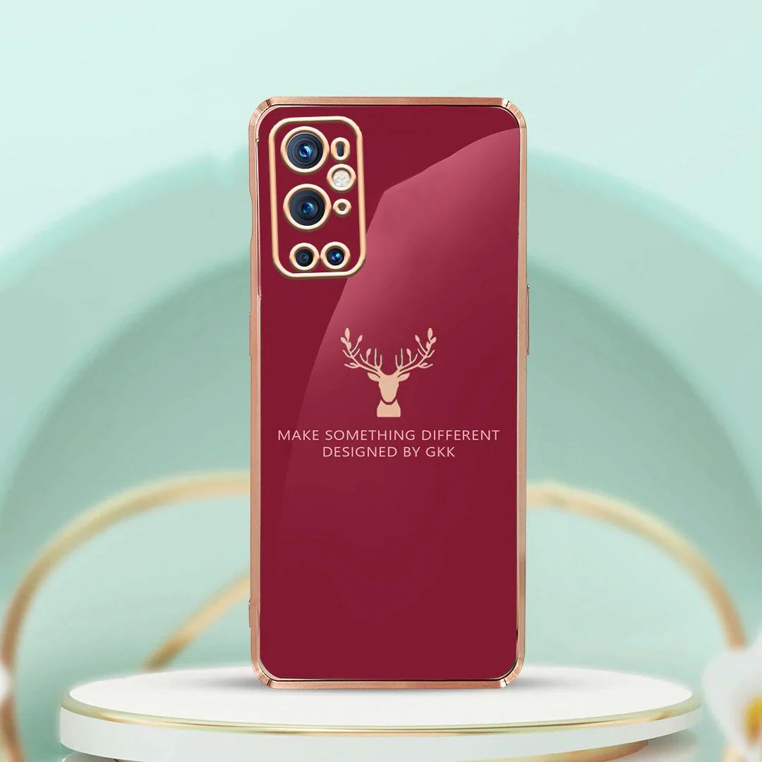 OnePlus 9 Pro Electroplating Reindeer Pattern Glass Case - Image 5