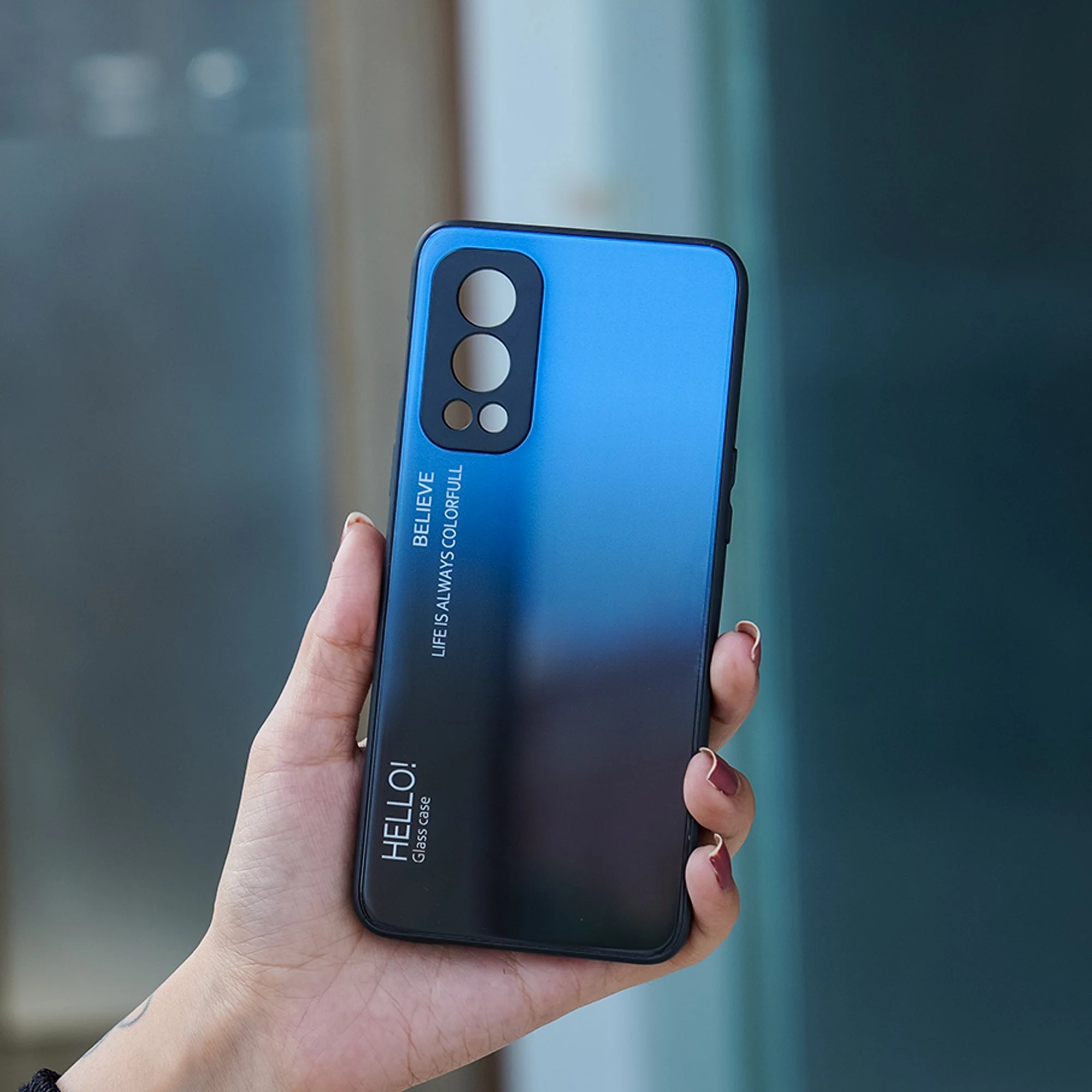 OnePlus Nord 2 Delicate Gradient Slushy Glass Case - Image 2