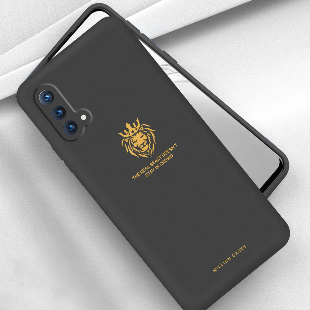 OnePlus Nord CE (3 in 1 Combo) Soft Silicone Lion Case + Tempered Glass + Camera Lens Protector - Image 4