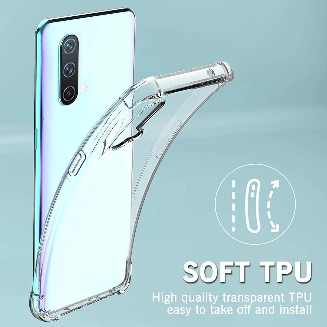 OnePlus Nord CE Anti-Knock TPU Transparent Case - Image 4