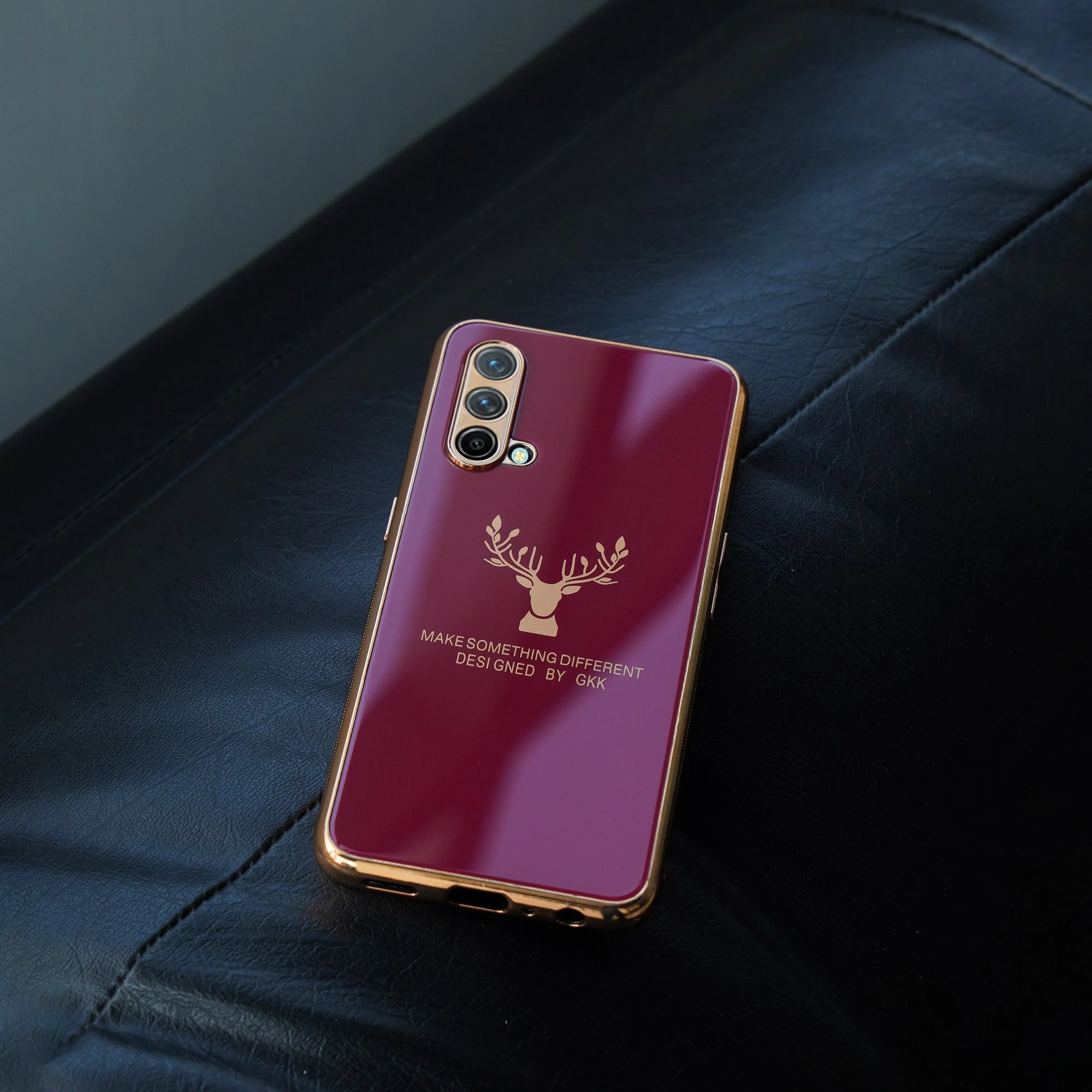 OnePlus Nord CE  Electroplating Reindeer Pattern Glass Case - Image 4