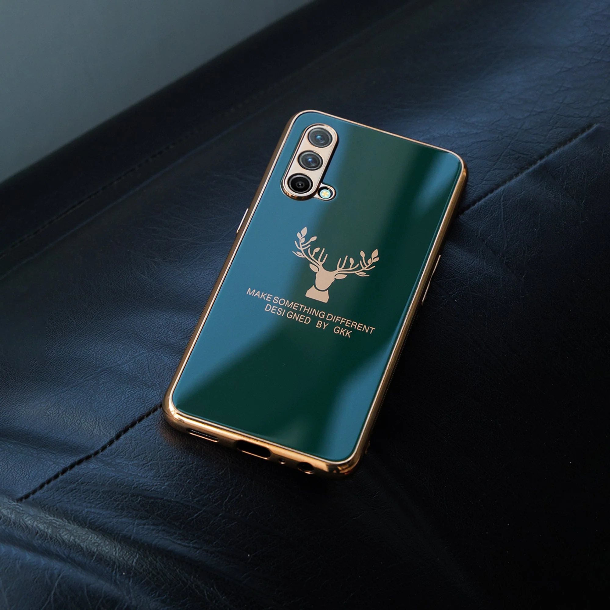 OnePlus Nord CE  Electroplating Reindeer Pattern Glass Case - Image 5