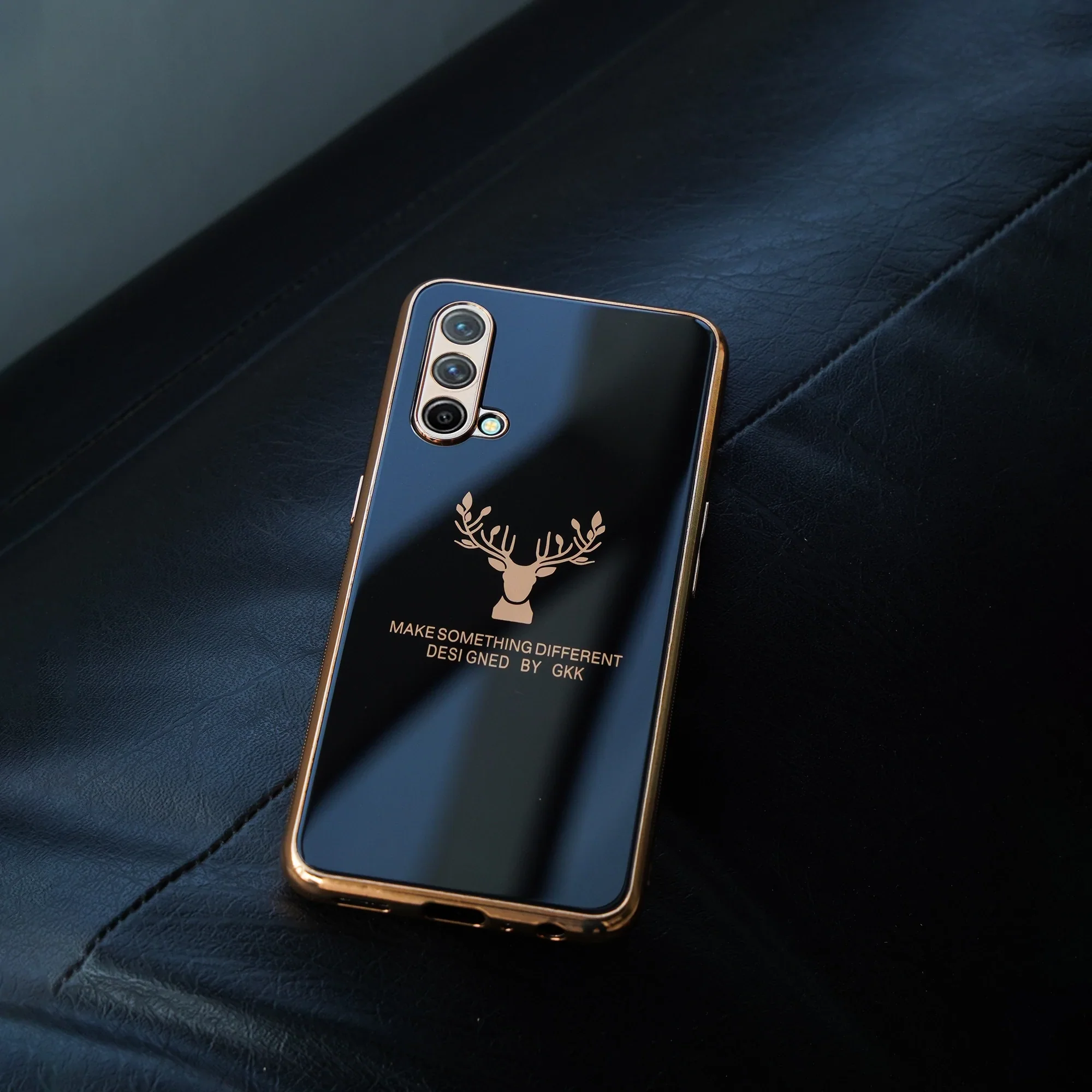 OnePlus Nord CE (3 in 1 Combo) Electroplating Reindeer  Case + Tempered Glass + Lens Protector - Image 6