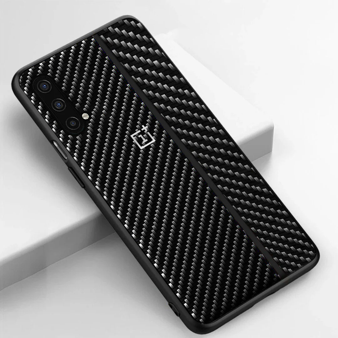 OnePlus Nord CE Frosted Carbon Fiber PU Leather Protective Case - Image 3
