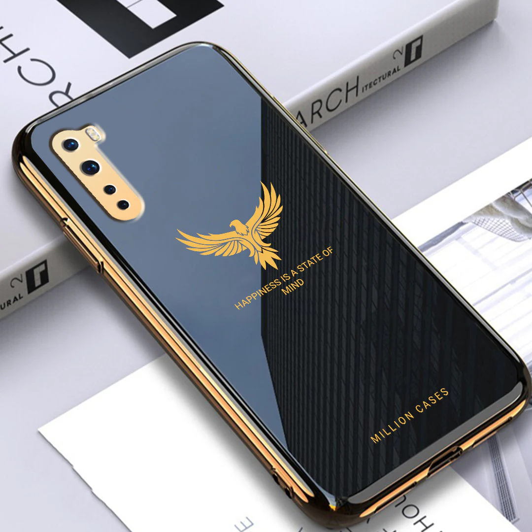 OnePlus Nord Series Eagle Pattern Electroplating Glass Case - Image 2