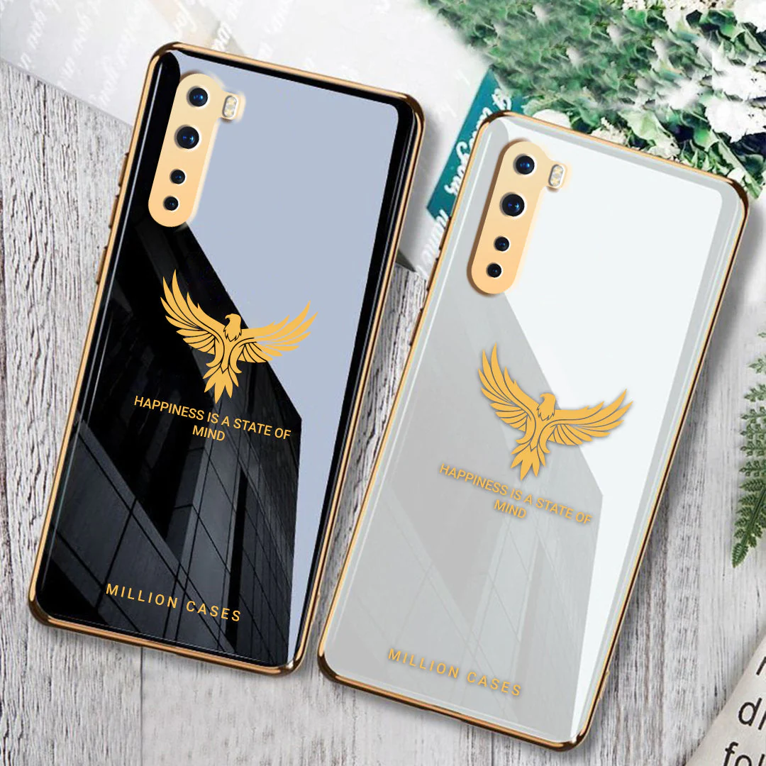OnePlus Nord Series Eagle Pattern Electroplating Glass Case - Image 3