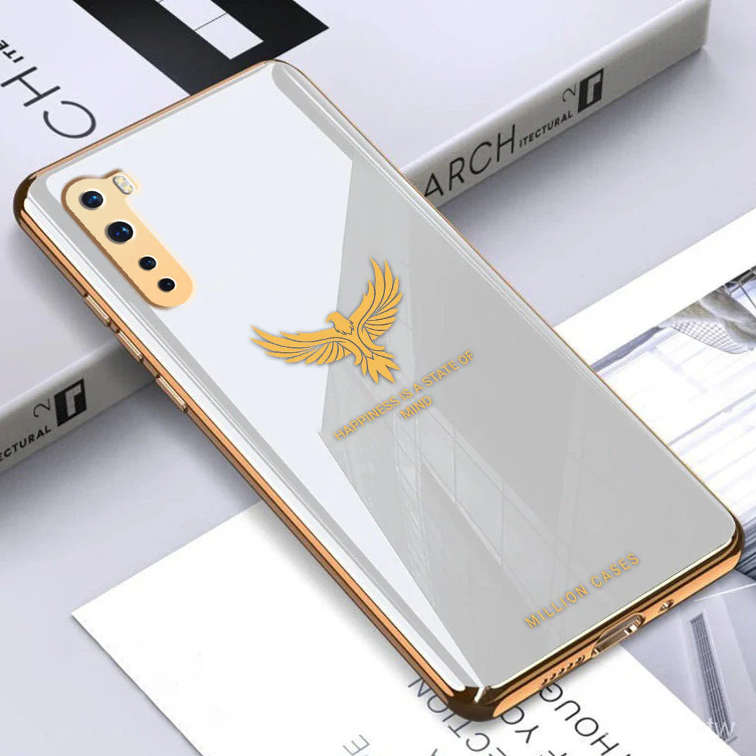 OnePlus Nord Series Eagle Pattern Electroplating Glass Case - Image 5